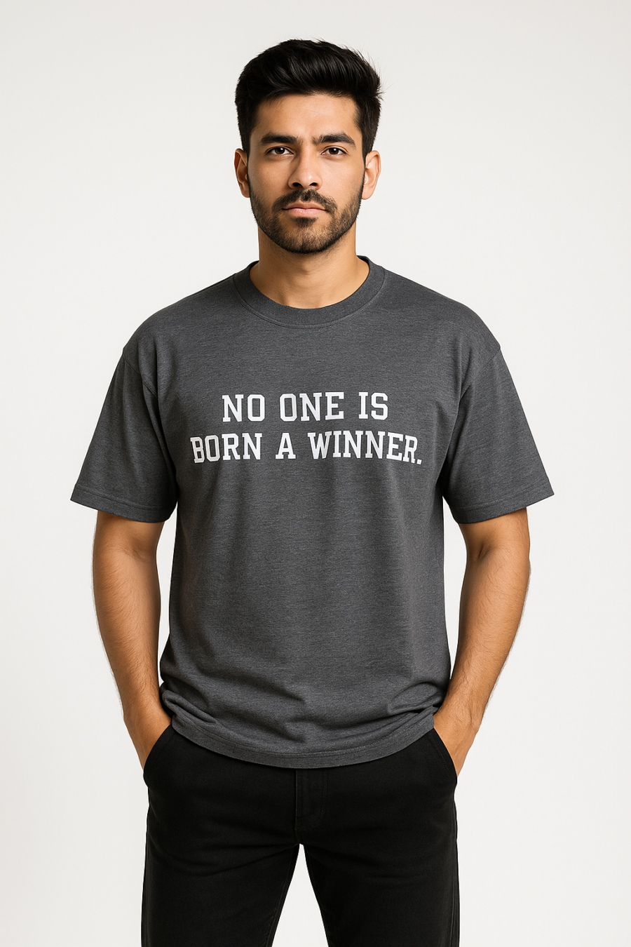 No One Is Born a Winner Drop Shoulders - Image 7