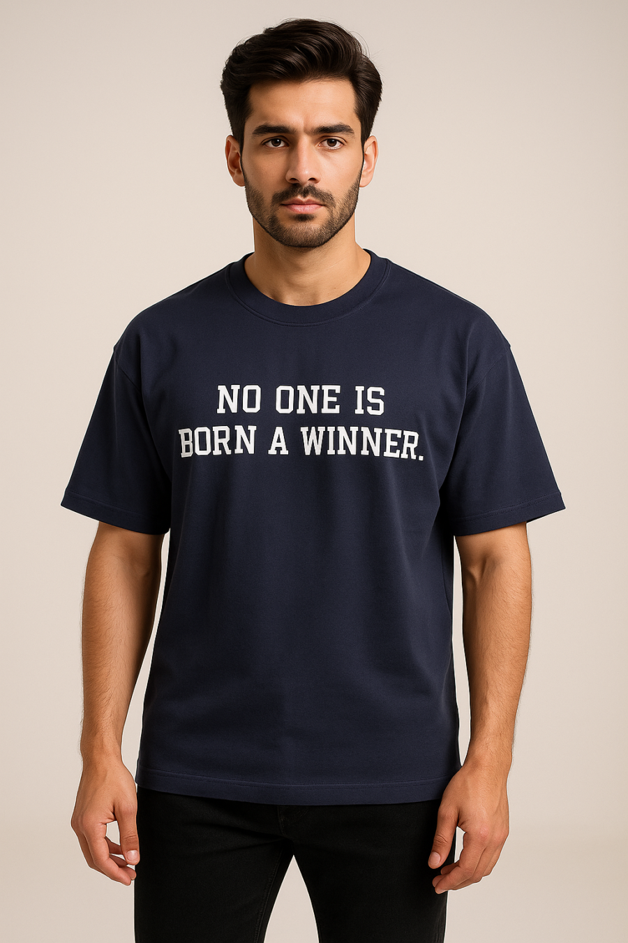 No One Is Born a Winner Drop Shoulders - Image 3