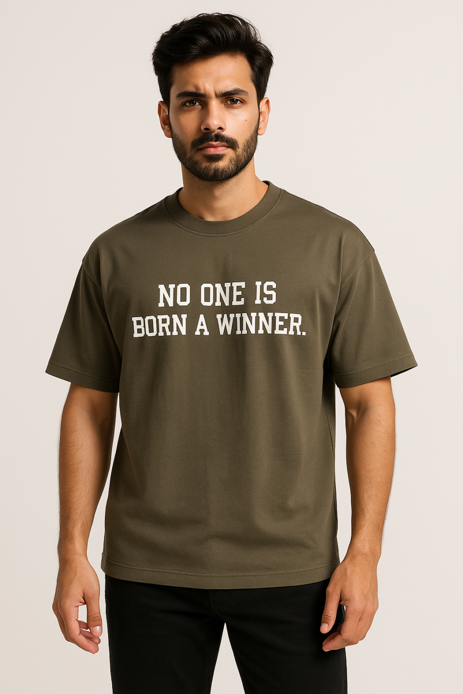 No One Is Born a Winner Drop Shoulders - Image 9